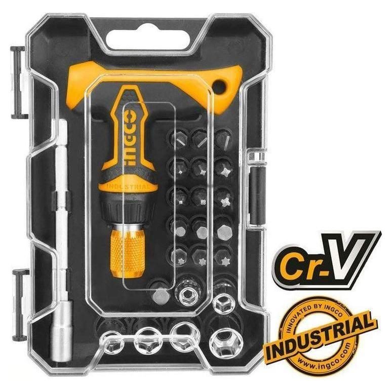 Ingco HKSDB0188 24pcs T-Handle Wrench Screwdriver Set