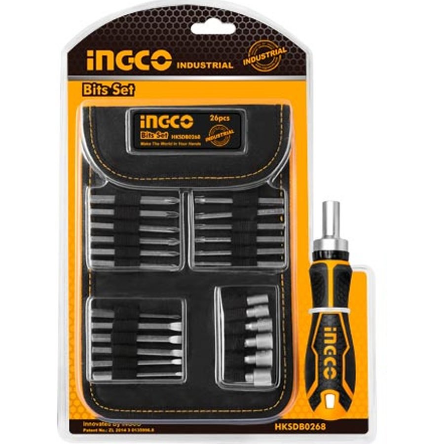 Ingco Ingco HKSDB0268 Screwdriver Bit Set 26 Pcs, General Hardware Screwdrivers — Southend Philippines