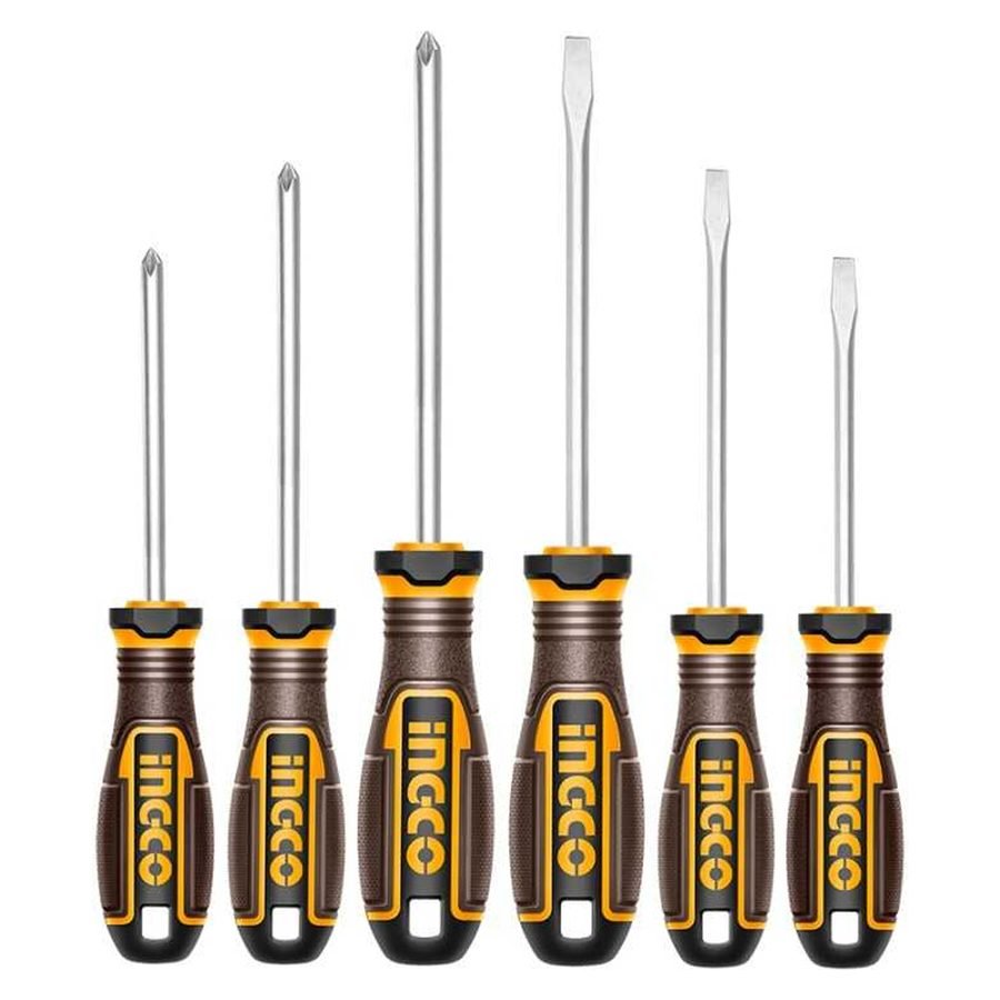 Ingco Ingco HKSDS0628 Screwdriver Set 6 Pcs, General Hardware Screwdrivers — Southend Philippines
