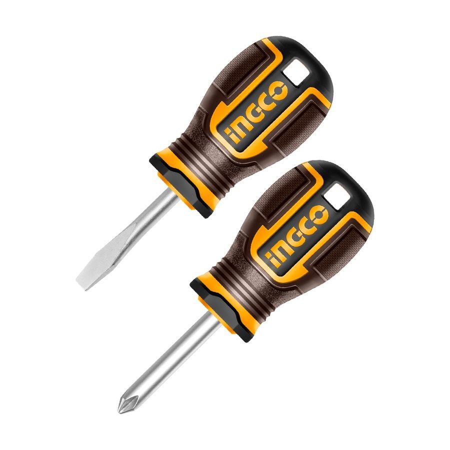 Ingco Ingco HKSDS2228 Stubby Screwdriver Set 2 Pcs, General Hardware Screwdrivers — Southend Philippines