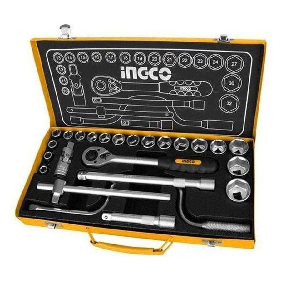 Ingco Ingco HKTS12242 1/2' Socket 24 Pcs Set, General Hardware Sockets & Ratchets — Southend Philippines