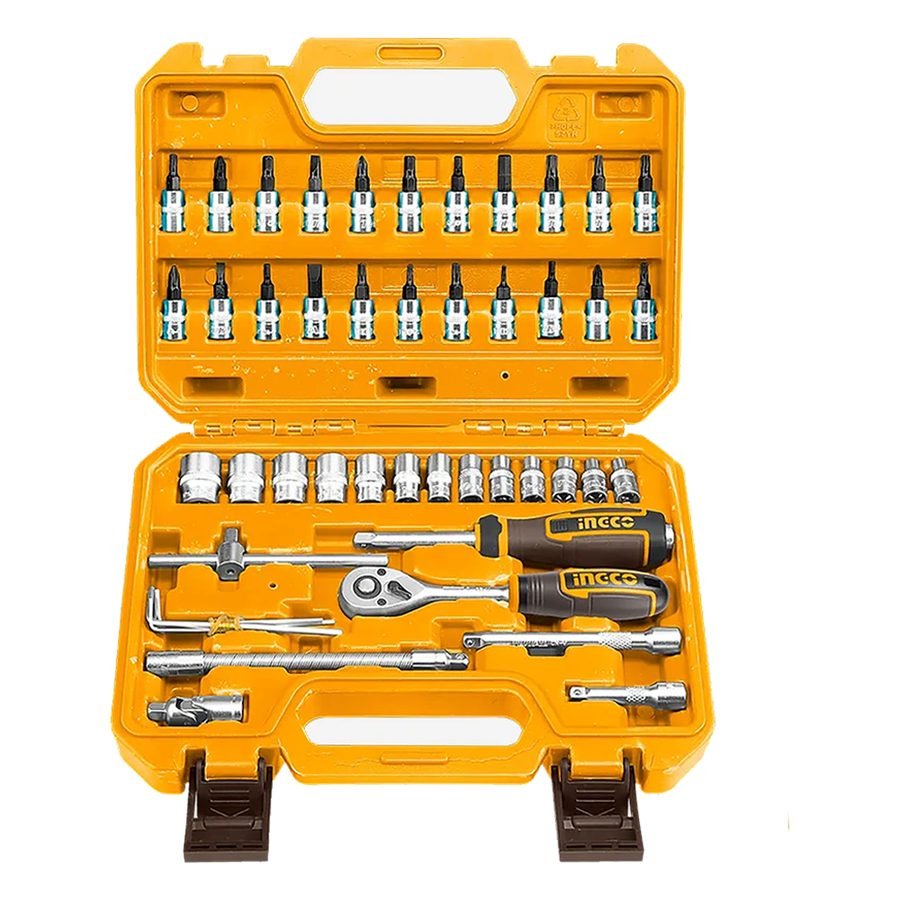 Ingco Ingco HKTS14462 1/4" Socket Bit Set 46 Pcs, General Hardware Sockets & Ratchets — Southend Philippines