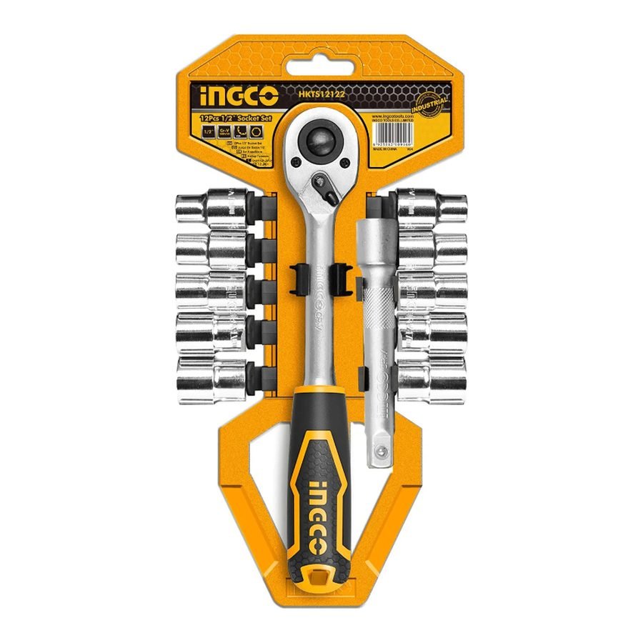 Ingco Ingco HKTS38122 3/8" Socket Bit Set 12 Pcs, General Hardware Sockets & Ratchets — Southend Philippines