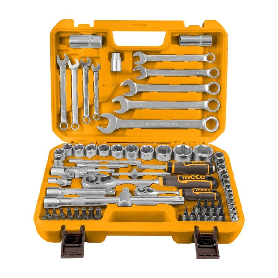Ingco Ingco HKTS42802 1/4" & 1/2" Socket Bit Set 82 Pcs, General Hardware Sockets & Ratchets — Southend Philippines