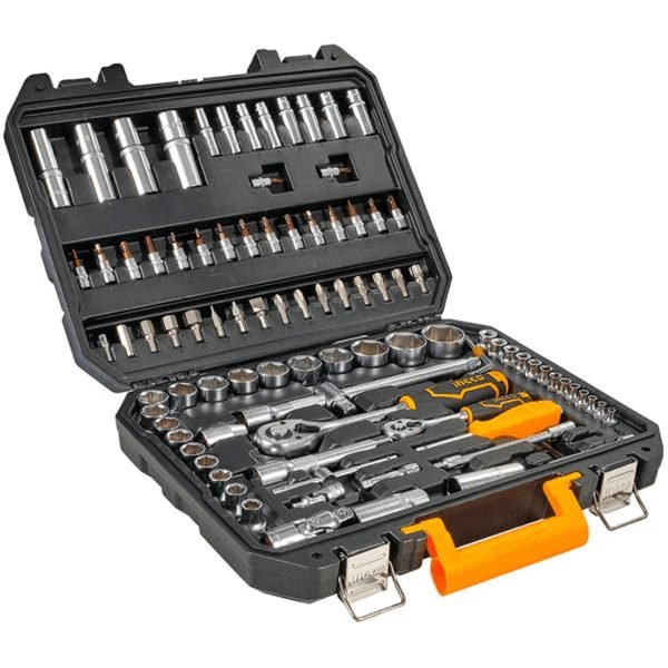 Ingco HKTS42941 94pcs Socket Wrench Set 1/4" + 1/2" Drive