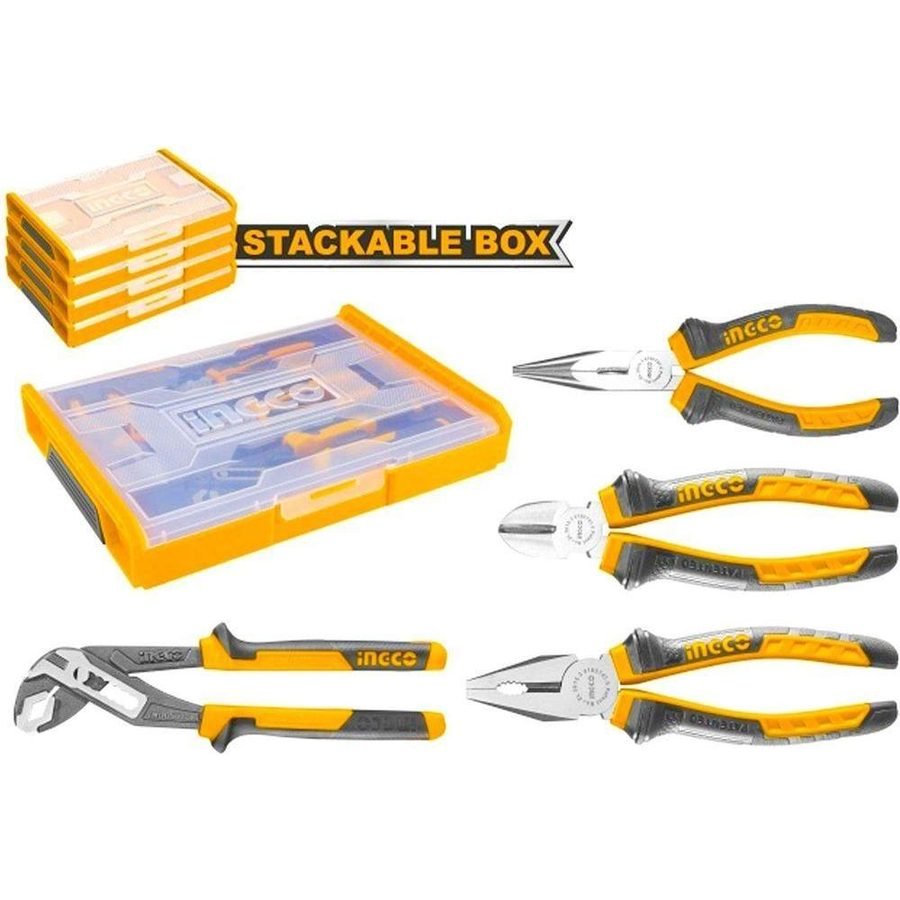 Ingco HKTV01P041 4pcs Plier Set With Case