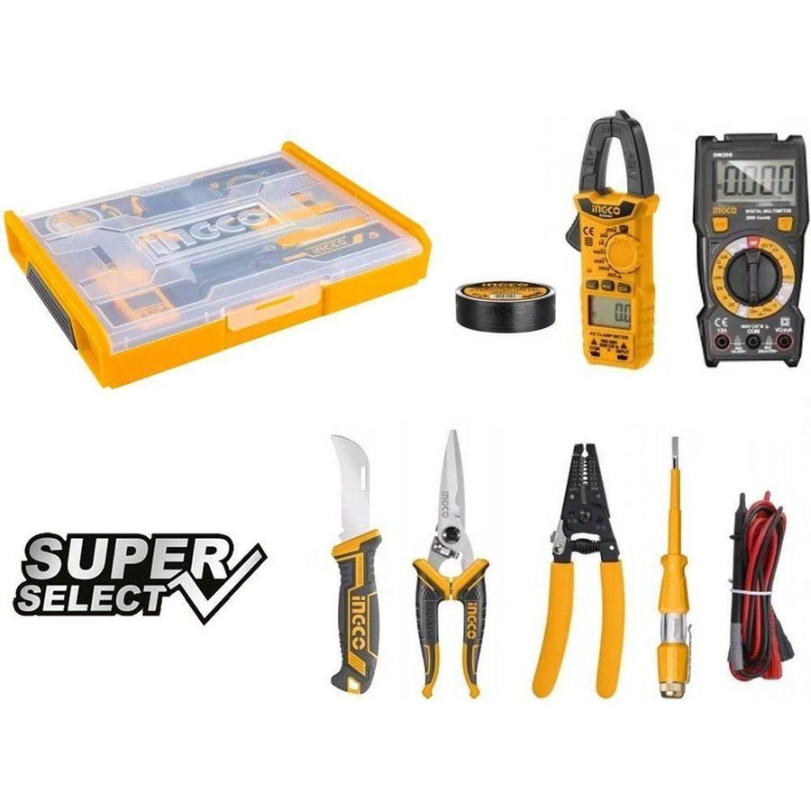 Ingco HKTV01T071 7pcs Telecom Hand Tools Set With Case (SS)