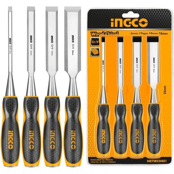 Ingco Ingco HKTWC0401 4pcs Wood Chisel Set, General Hardware Hammers & Chisels — Southend Philippines