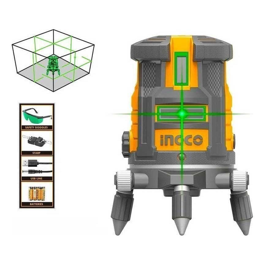 Ingco Ingco HLL305205 Line Laser Level [Green] (20 Meters), General Hardware Measuring Tools — Southend Philippines