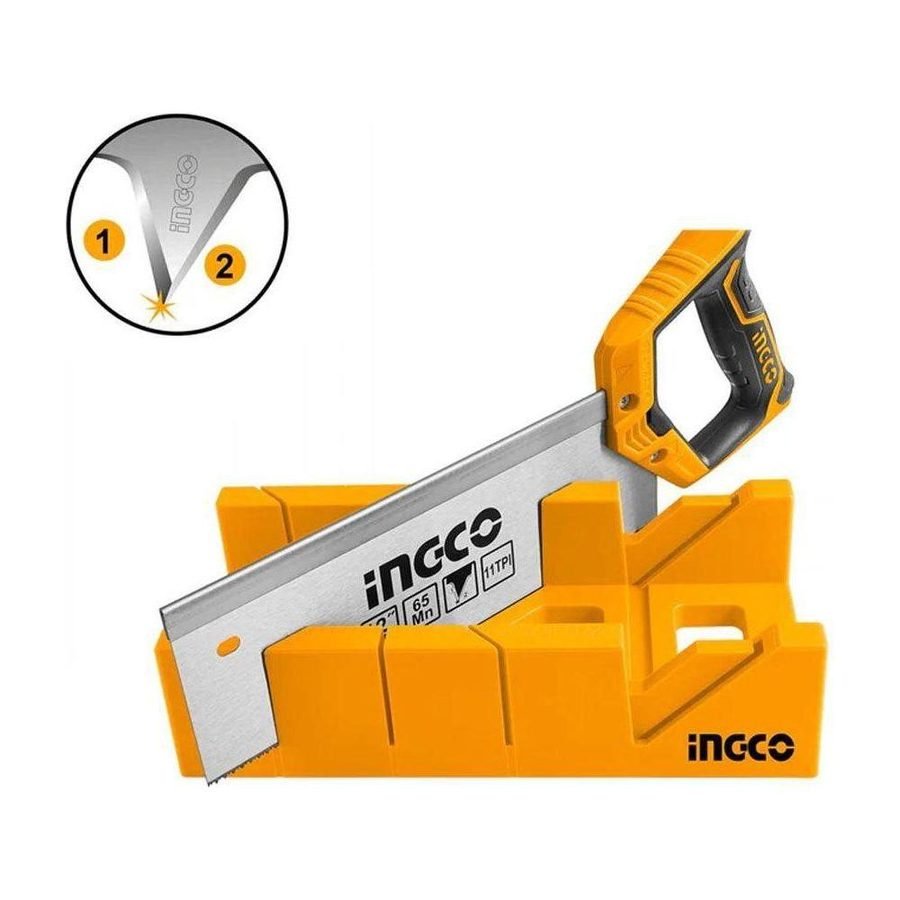 Ingco HMBSK30082 Mitre Box And Back Saw Set