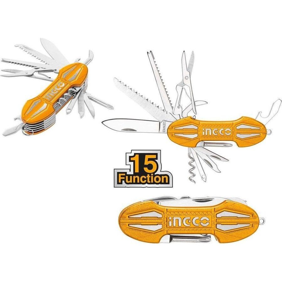 Ingco Ingco HMFK8158 Multi Function Cutter Knife (15-Way), General Hardware Saws & Knives — Southend Philippines