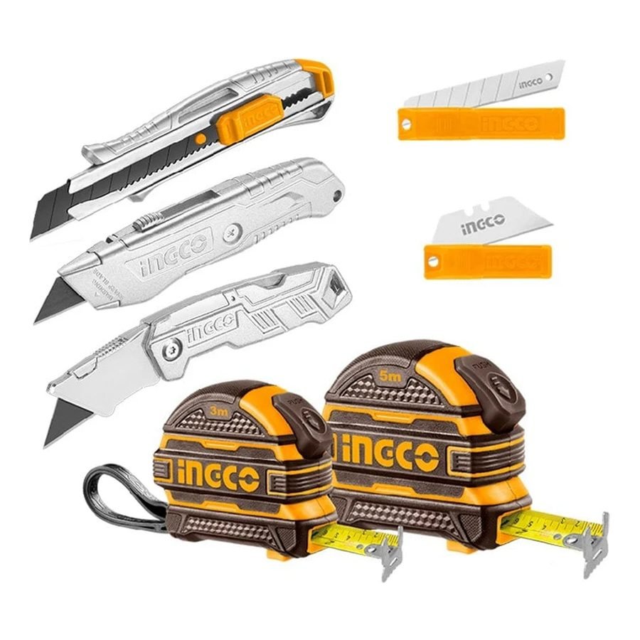 Ingco Ingco HMK23036 Measuring Tape & Knife Set, General Hardware Tool Storage & Sets — Southend Philippines