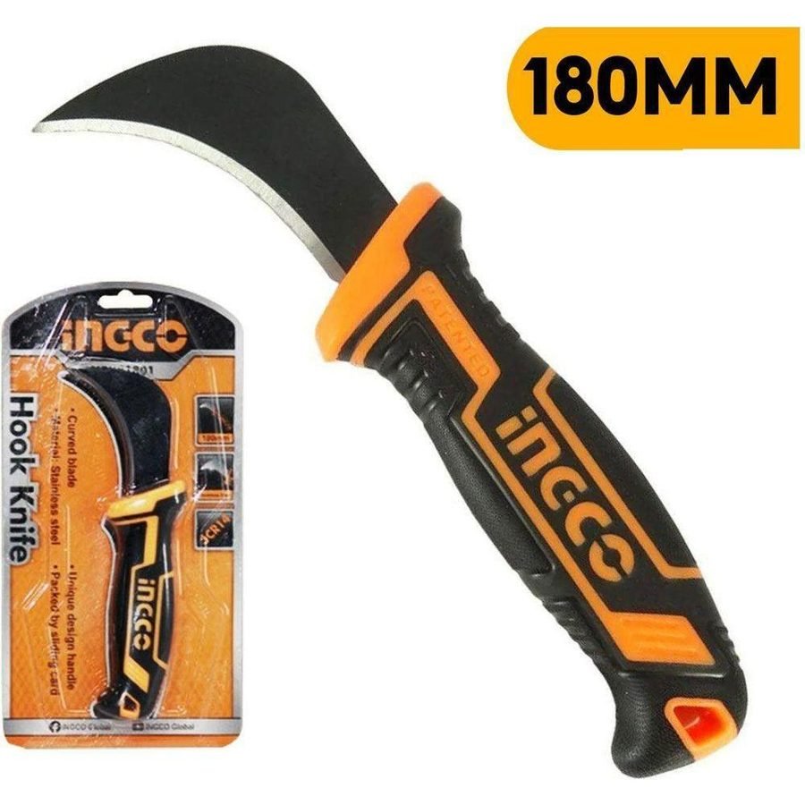 Ingco Ingco HPK81801 Carving Hook Knife / Cutter Knife 180mm, General Hardware Saws & Knives — Southend Philippines