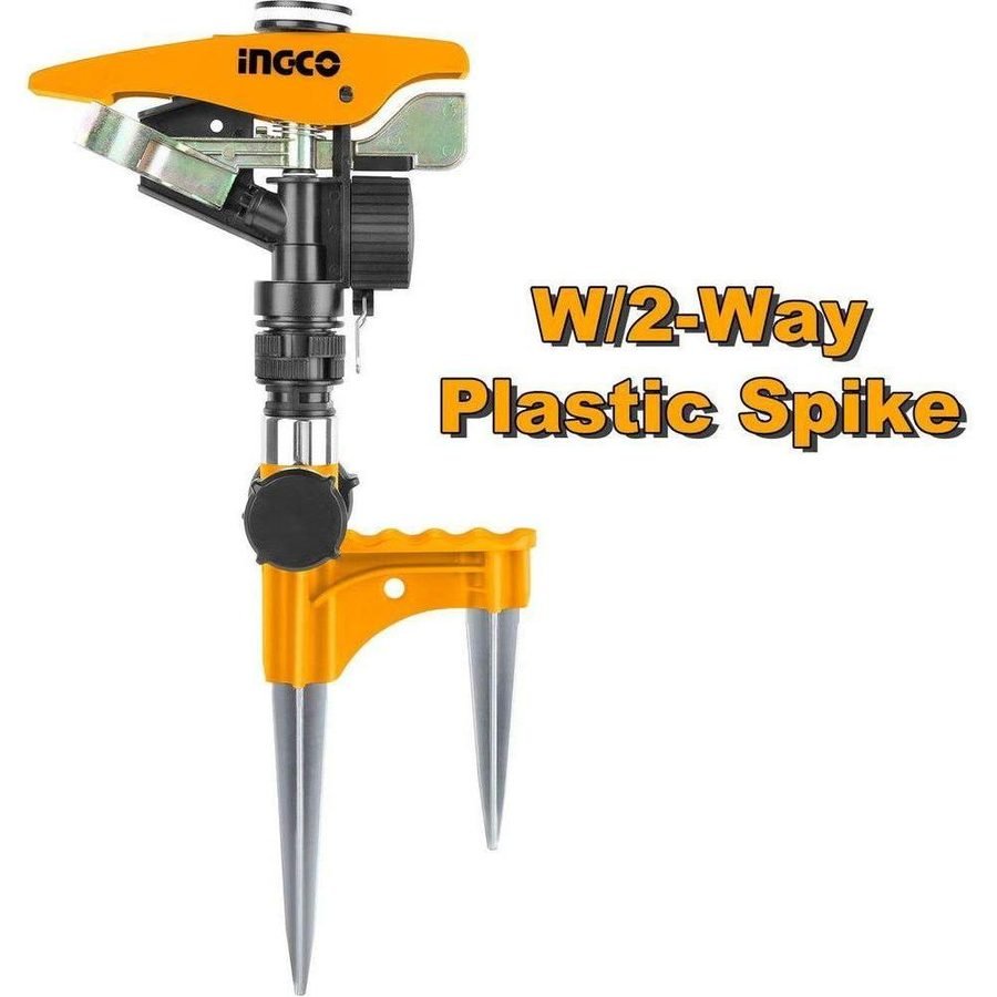 Ingco Ingco HPS0402 Pulsating Sprinkler 180° W/2-Way Metal Spike, General Hardware Hoses, Reels & Nozzles — Southend Philippi