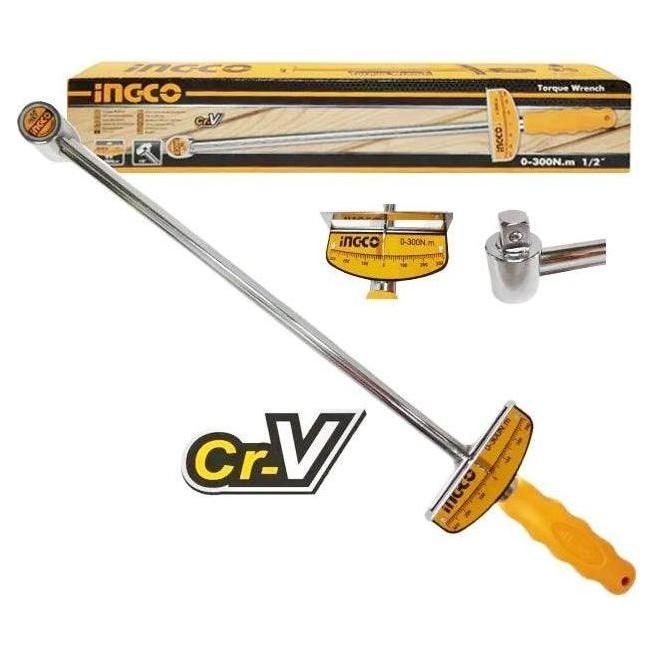 Ingco Ingco HPTW300N1 Torque Wrench 300Nm 1/2" Drive, General Hardware Sockets & Ratchets — Southend Philippines