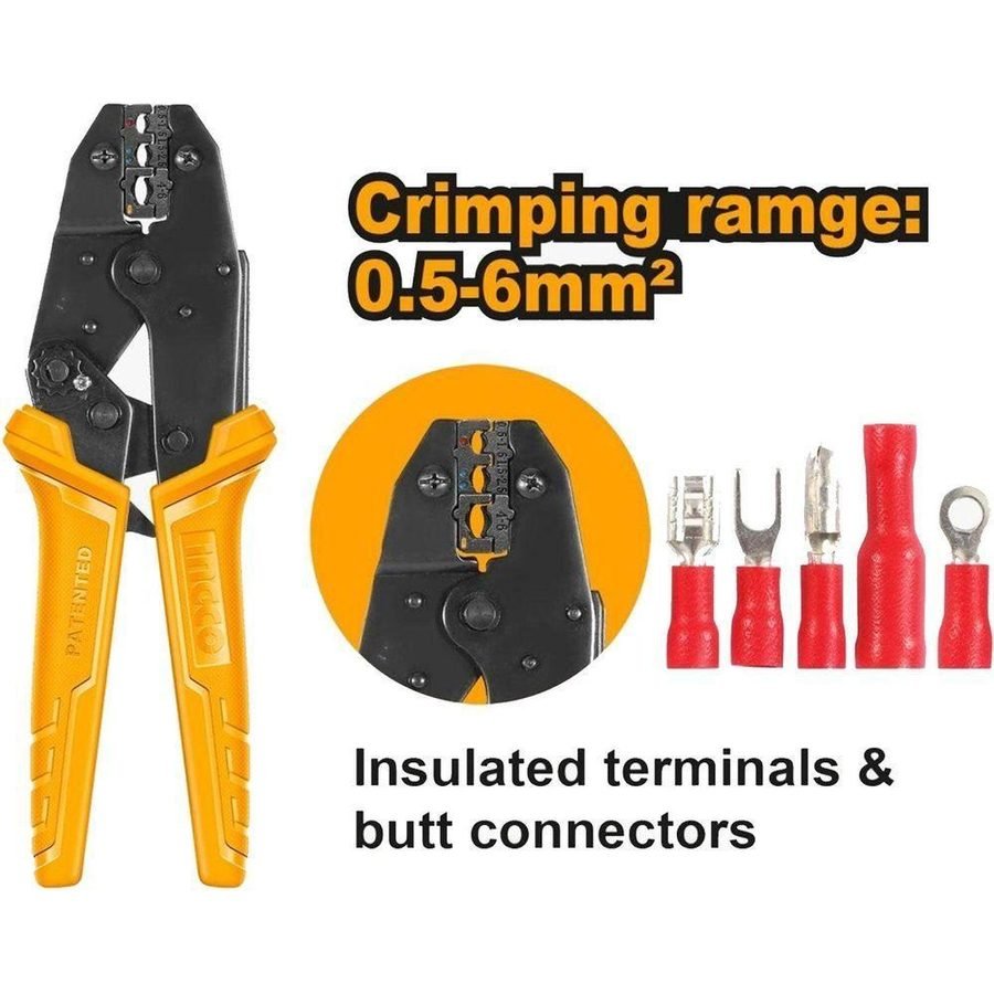 Ingco Ingco HRCPJ0506 Ratchet Crimping Plier, General Hardware Sockets & Ratchets — Southend Philippines