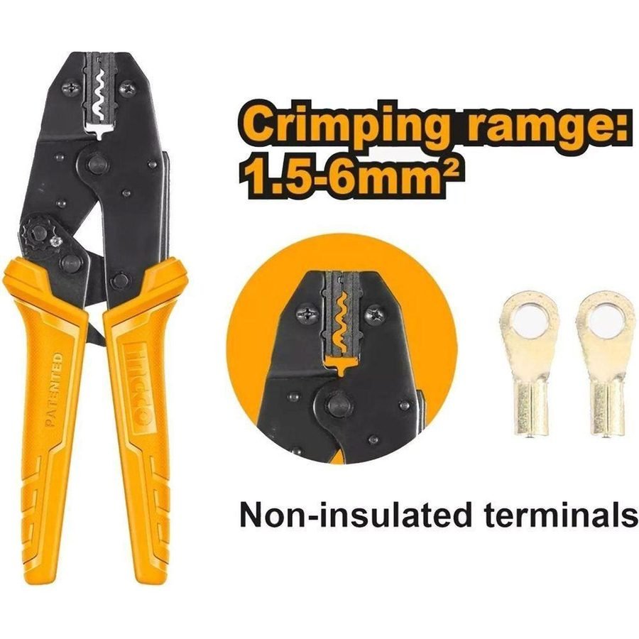 Ingco Ingco HRCPLI506 Ratchet Crimping Plier, General Hardware Sockets & Ratchets — Southend Philippines