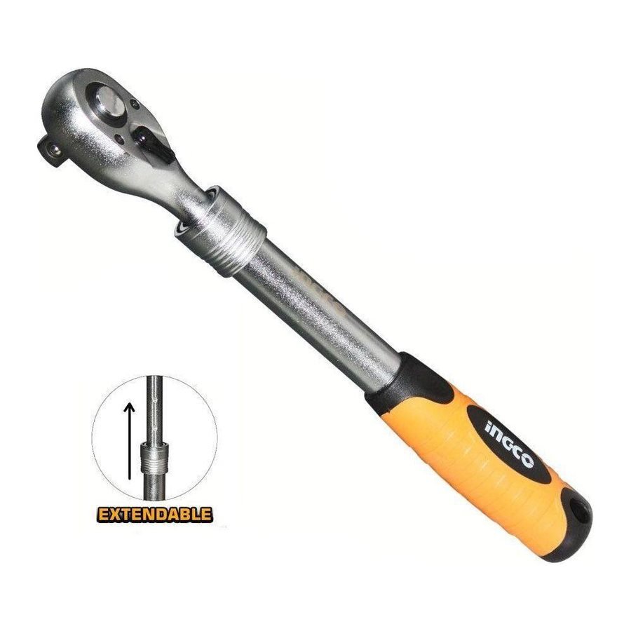 Ingco Ingco HRTH08128L 1/2" Extendable Rachet Wrench, General Hardware Wrenches — Southend Philippines