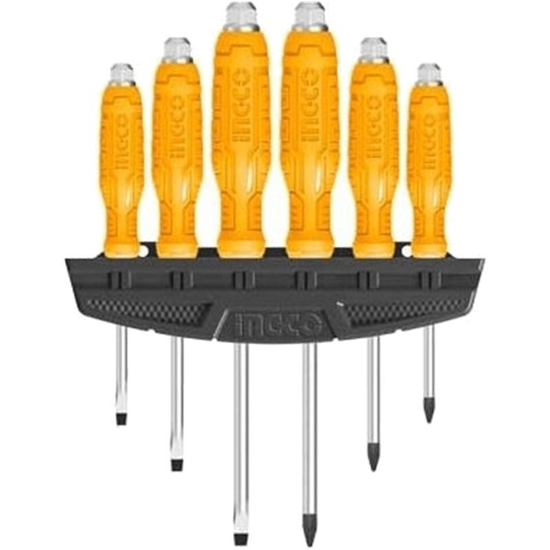 Ingco HSGTDC180601 6pcs Go Through Screwdriver Set