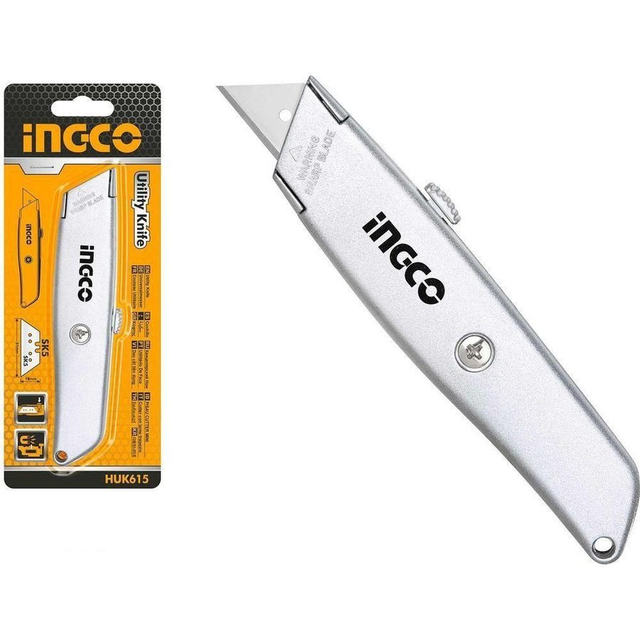 Ingco Ingco HUK615 Utility Cutter Knife, General Hardware Saws & Knives — Southend Philippines
