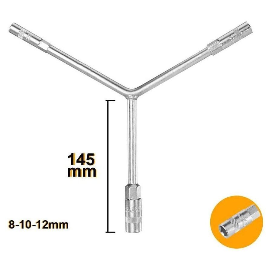 Ingco Ingco HYSW081012 Y-Type Socket Wrench, General Hardware Sockets & Ratchets — Southend Philippines