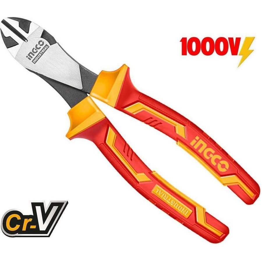 Ingco Ingco Insulated Heavy Duty Diagonal Cutting Pliers 1000V (Polish), General Hardware Pliers & Cutters — Southend Philipp