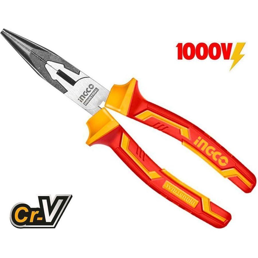 Ingco Ingco Insulated Long Nose Pliers (Polish), General Hardware Pliers & Cutters — Southend Philippines