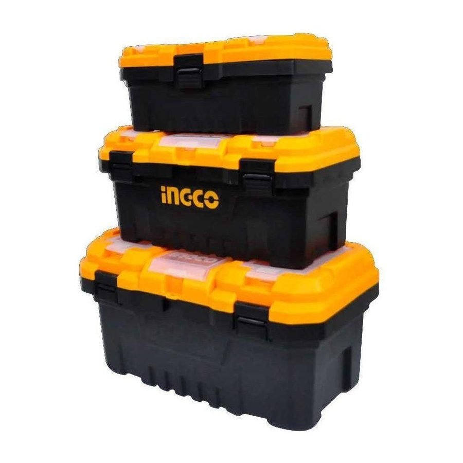 Ingco Ingco PBXK0301 3pcs Plastic Tool Box Set (14,17,20 Inch), General Hardware Tool Storage — Southend Philippines