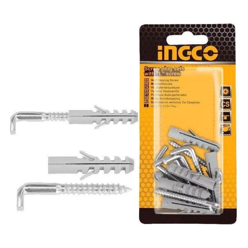 Ingco Ingco Screw Plug Set W/ L-Screw (Tox), General Hardware Fasteners & Anchors — Southend Philippines