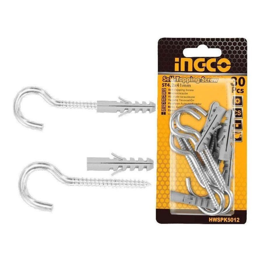 Ingco Ingco Screw Plug Sets W/ Hook (Tox), General Hardware Fasteners & Anchors — Southend Philippines