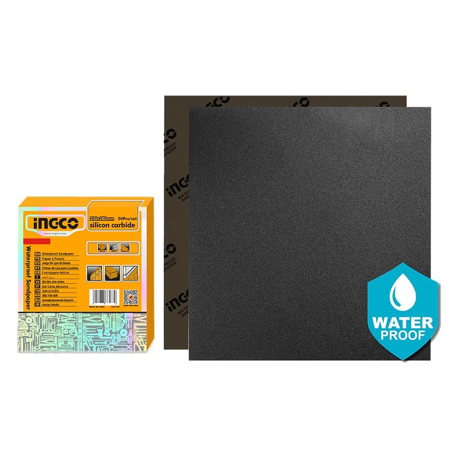 Ingco Ingco Waterproof Sandpaper Set 50 Pcs, General Hardware Abrasives & Files — Southend Philippines
