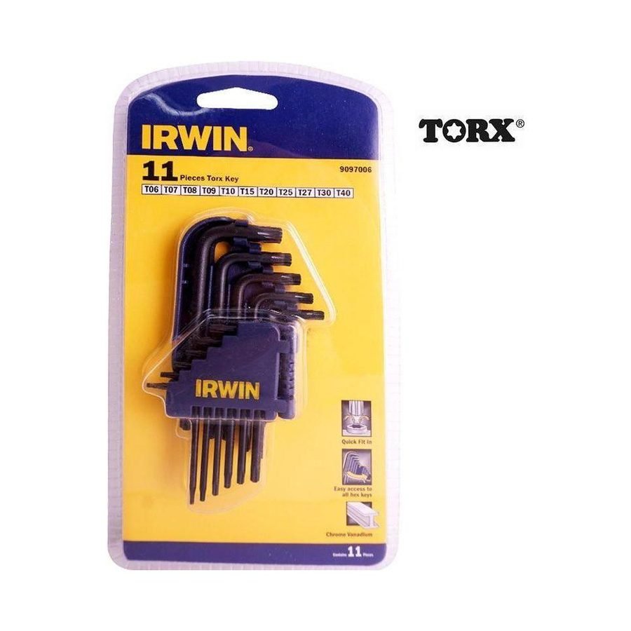 Irwin T9097006 Torx Allen Wrench Set 11pcs