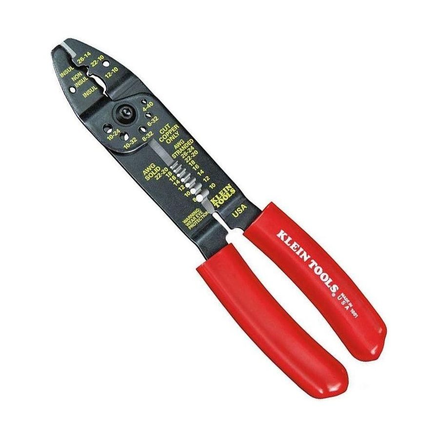 Klein Klein 1001 6-In-1 Multi-Purpose Plier Stripper, Crimper & Wire Cutter, General Hardware Electricians' Tools — Southend 