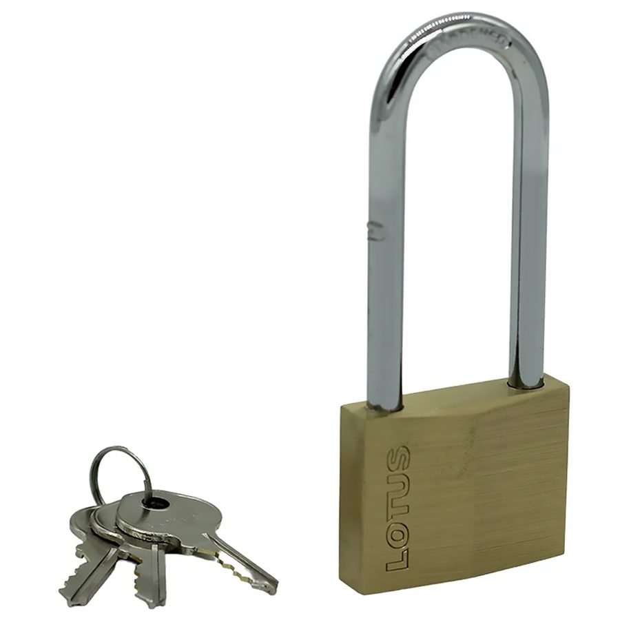 Lotus Lotus Brass Padlock LONG, General Hardware Locks, Hinges & Door Hardware — Southend Philippines