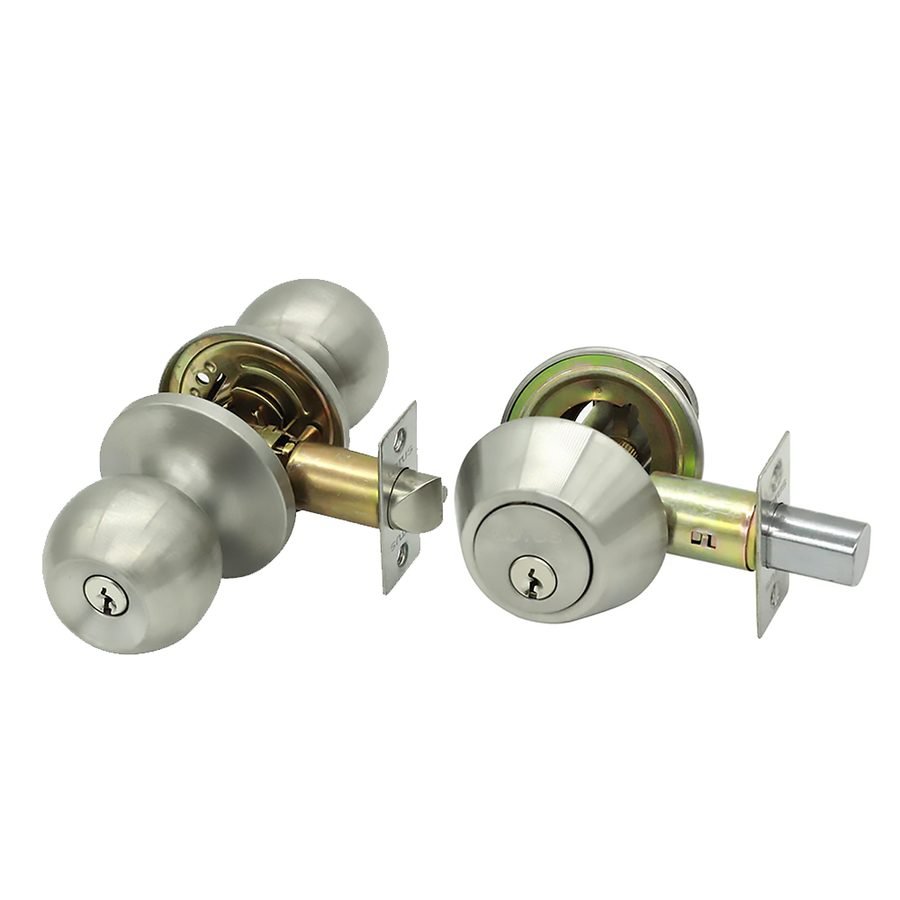Lotus Lotus CB 6071 + 8200-US32D Tubular Knob Set + Double Bolt, General Hardware Fasteners & Anchors — Southend Philippines
