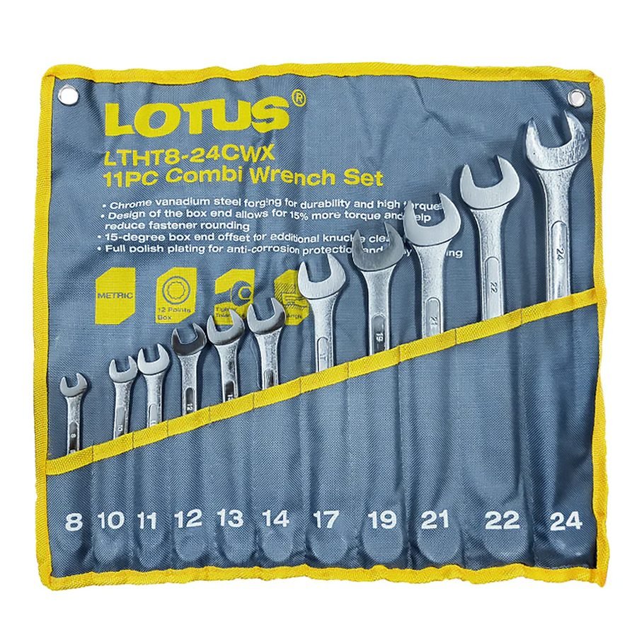 Lotus Lotus LTHT8-24CWX Combination Wrench Set 11pcs, General Hardware Wrenches — Southend Philippines