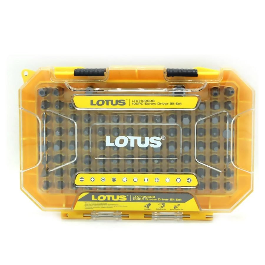 Lotus LTXT100SDB Screw Driver Bit Set 100pcs