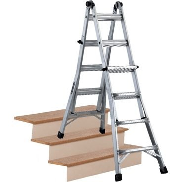 Louisville L2098 Multipurpose Aluminum Articulating Folding Ladder 300 L