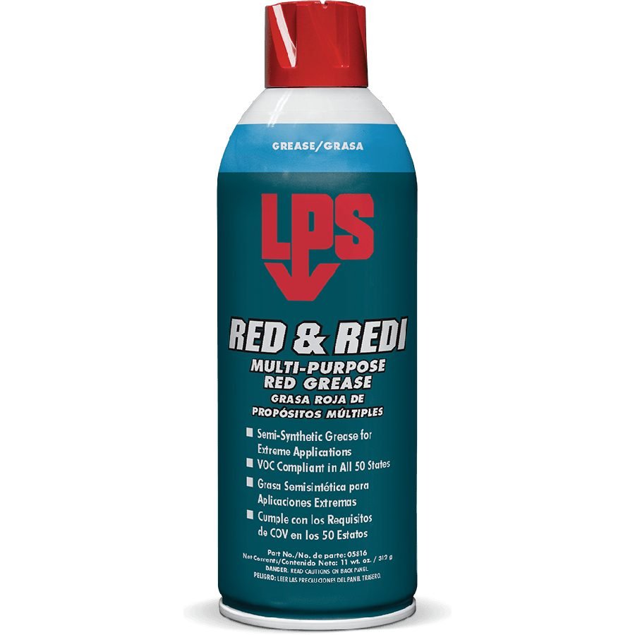 LPS 05816 Red & Redi Multi-Purpose Red Grease 11oz