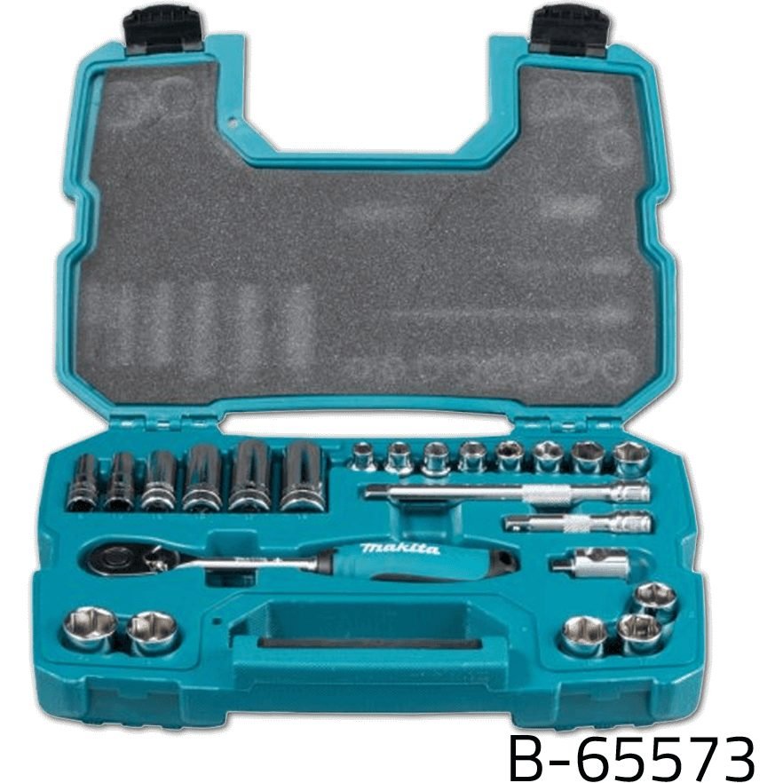 Makita Makita B-65573 23pcs. 3/8″ Dr. Rachet & Socket Wrench Set, General Hardware Sockets & Ratchets — Southend Philippines