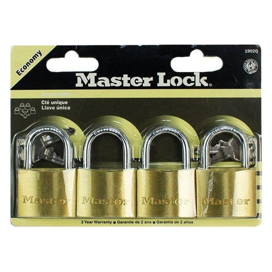 MasterLock ECO Solid Brass Padlock 4pcs [Key Alike], General Hardware Locks & Hinges — Southend Philippines
