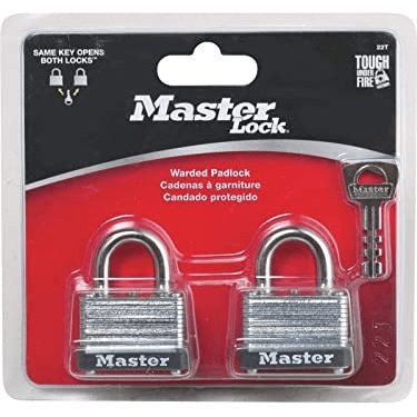 MasterLock Laminated Warded Padlock 2pcs (Key Alike), General Hardware Locks, Hinges & Door Hardware — Southend Philippines