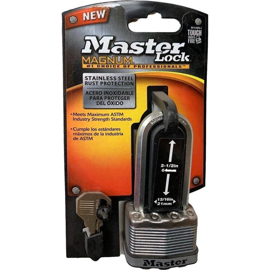 Magnum MasterLock Magnum® Laminated Steel Padlock (Long Shackle), General Hardware Locks & Hinges — Southend Philippines