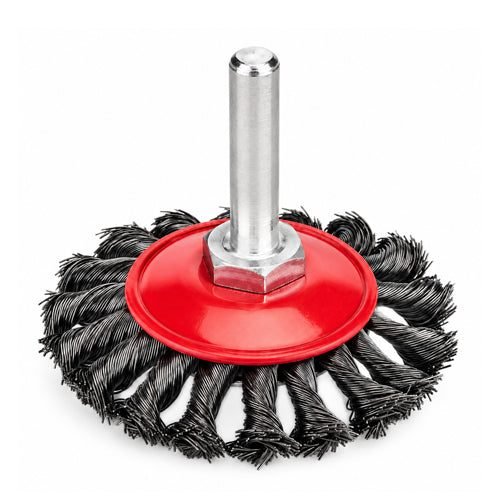 MaxSell MaxSell Knotted Wire Bevel Brush 1/4" Shank, General Hardware Brushes & Cleaning — Southend Philippines