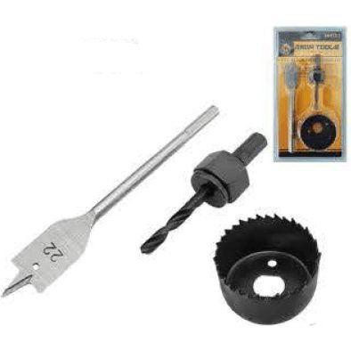 MHS03 3pcs Hole Saw Bit Set (Door Lock Installation Kit), General Hardware Saws & Knives — Southend Philippines