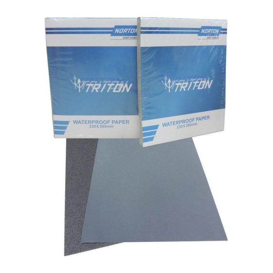 Norton T483 Triton Waterproof Sandpaper Sheets