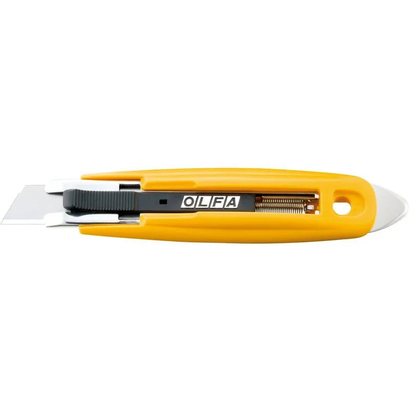 OLFA Semi-Automatic Self-Retracting Safety Knife With Tape Splitter SK-9, General Hardware Knives, Scrapers & Cutters — South