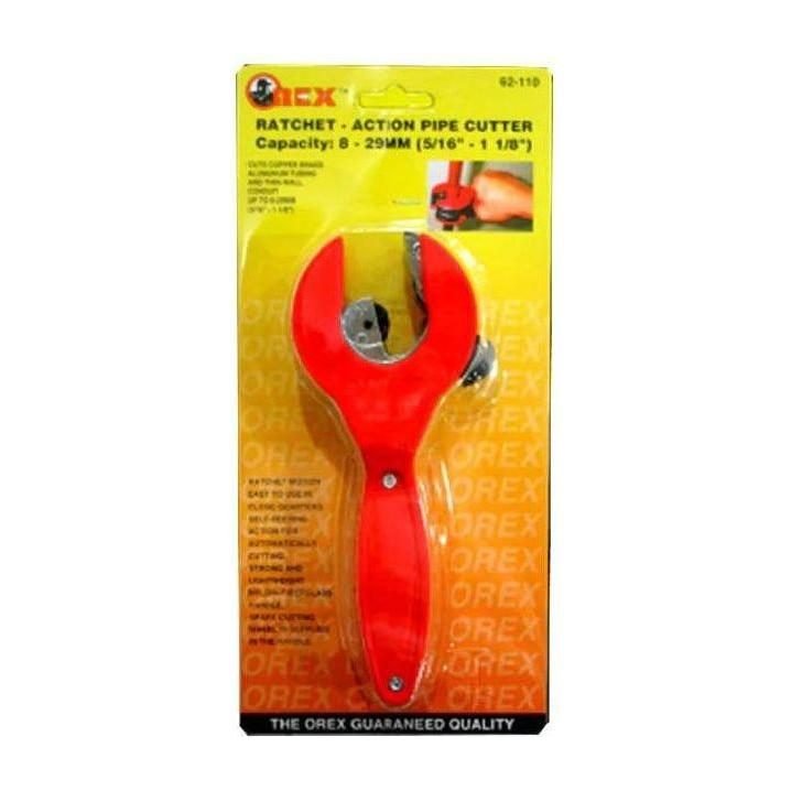 Orex 62-110 Ratcheting Tube Cutter / Ratchet Action Pipe Cutter 1/8-1-1/, General Hardware Pliers & Cutters — Southend Philip