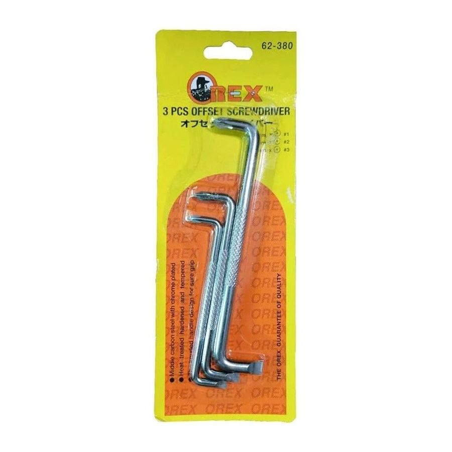 Orex 62-380 Offset Screwdriver Set (3pcs), General Hardware Screwdrivers — Southend Philippines