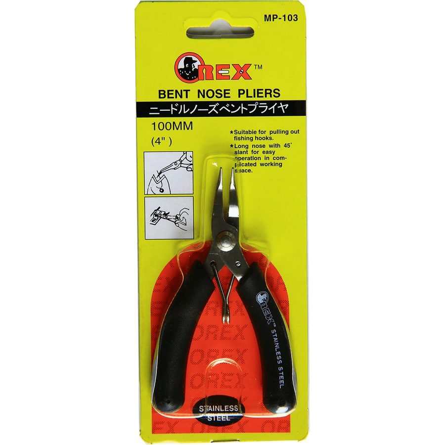 Orex MP-103 Mini Bent Nose Plier 4", General Hardware Pliers & Cutters — Southend Philippines